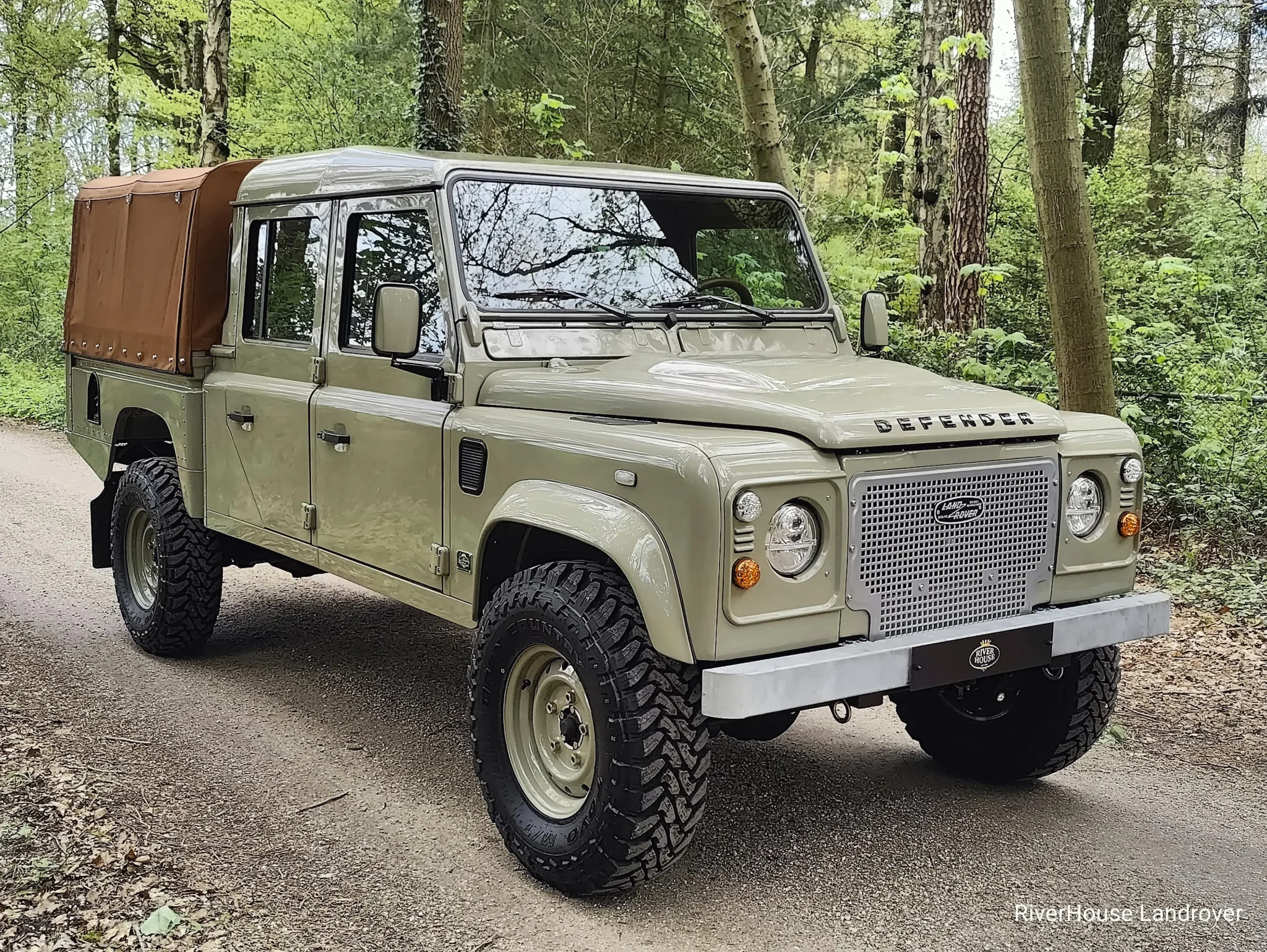1998 LHD Defender 130 300 Tdi Pale Green - Riverhouse Landrover