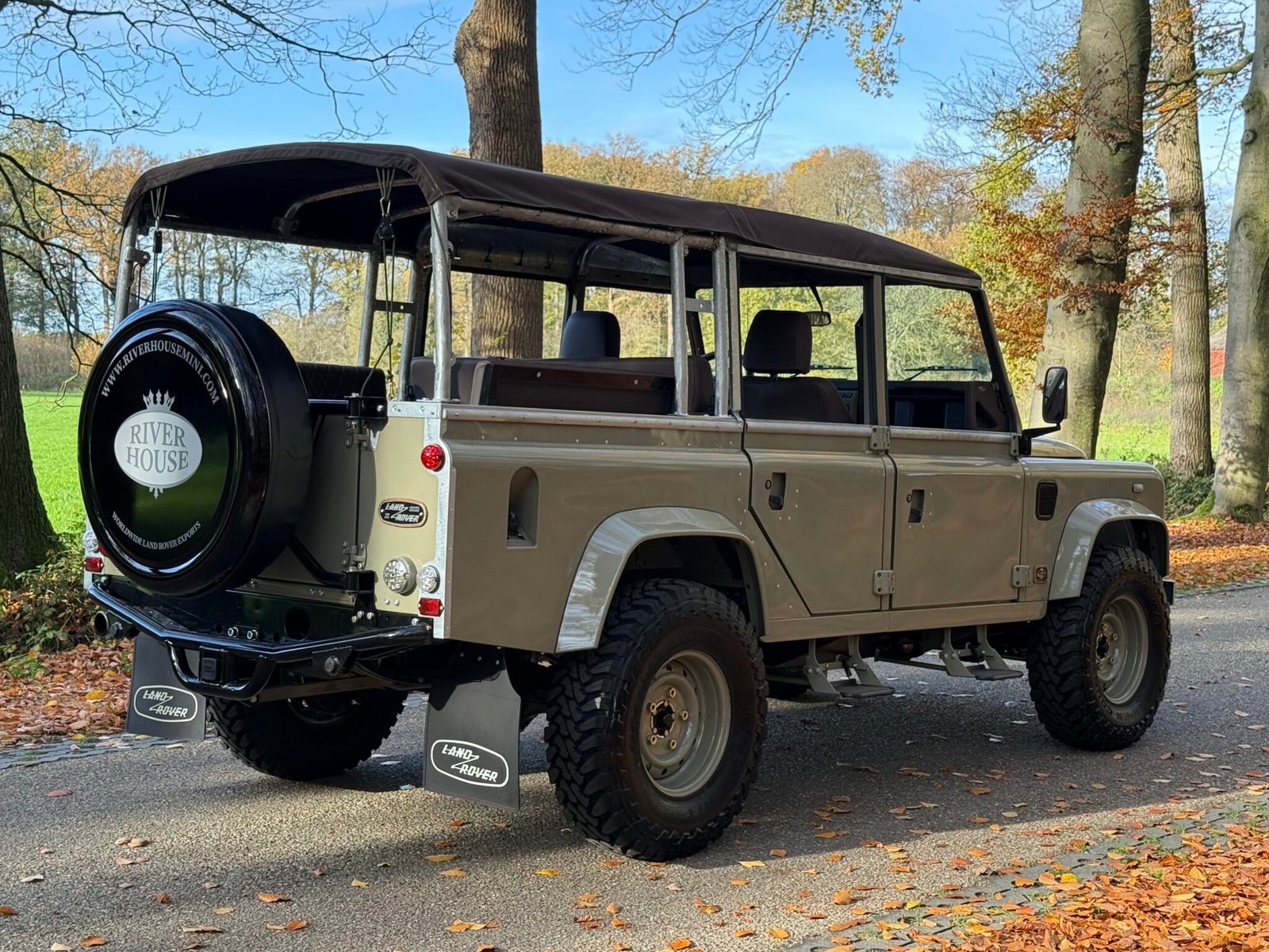 2005 Defender 110 Td5 Cabriolet in Sage Green/Grey with Chocolate Soft Top